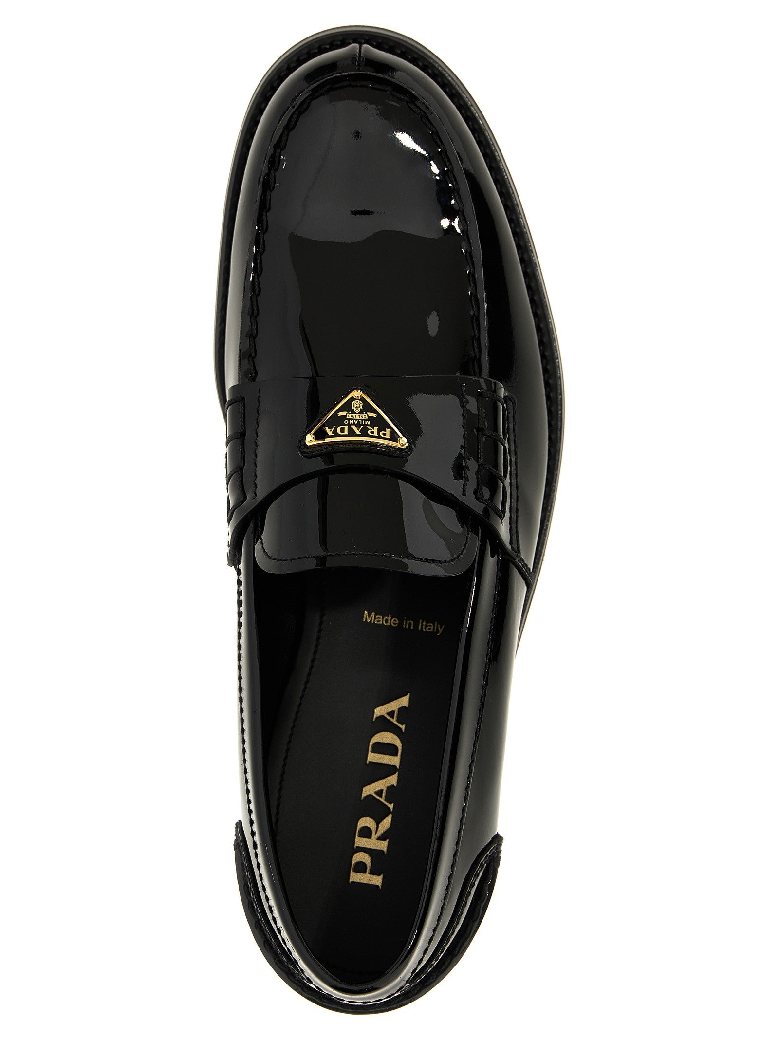 PRADA Patent Leather Loafer Black