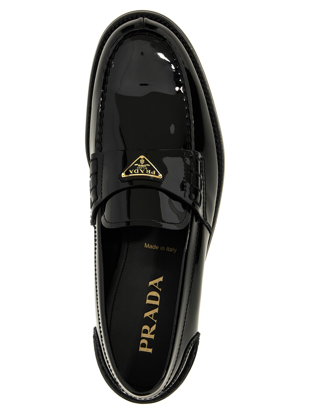 PRADA Patent Leather Loafer Black, view 4