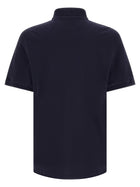 Brunello Cucinelli Piqué Polo Shirt Blue, view 2