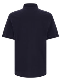 Brunello Cucinelli Piqué Polo Shirt Blue