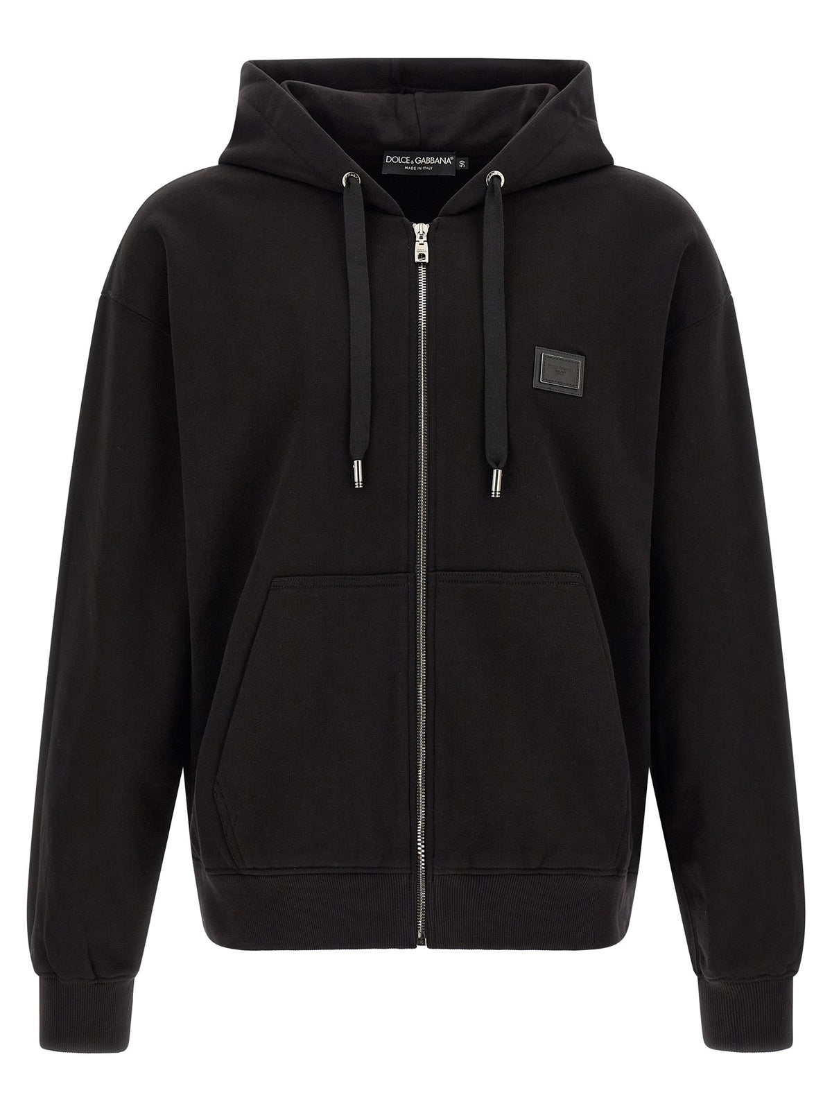 Dolce &amp; Gabbana Plaque Hoodie Black