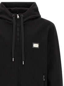 Dolce &amp; Gabbana Plaque Hoodie Black