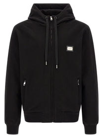 Dolce &amp; Gabbana Plaque Hoodie Black