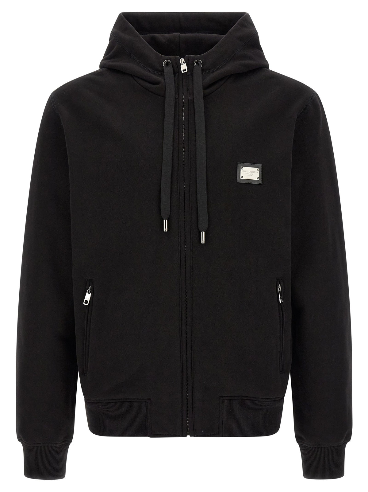 Dolce &amp; Gabbana Plaque Hoodie Black