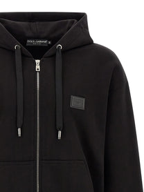 Dolce &amp; Gabbana Plaque Hoodie Black