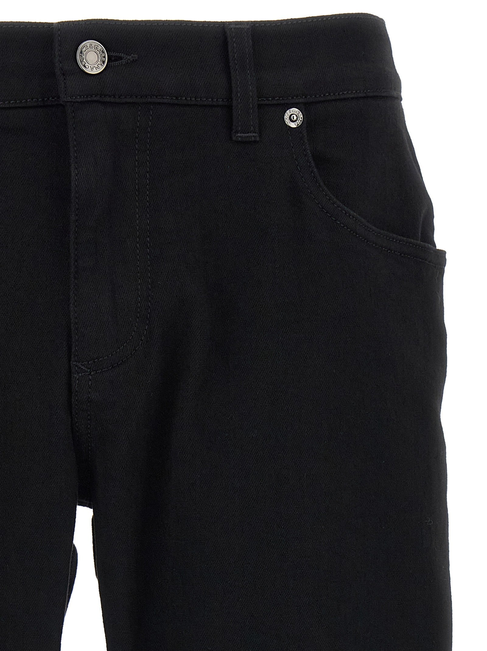 Dolce &amp; Gabbana Plaque Jeans Black
