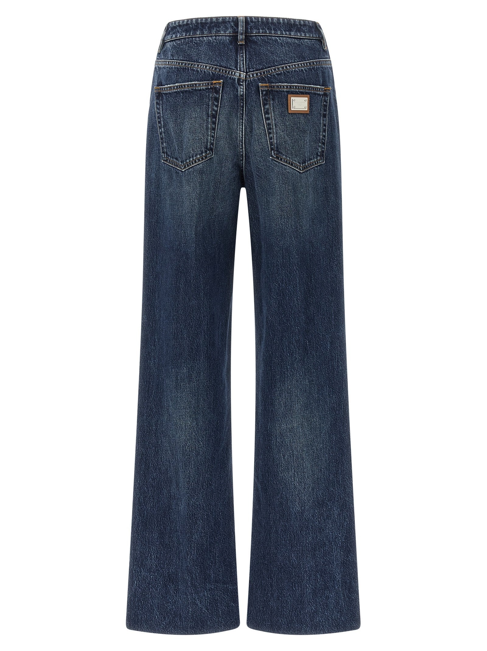 Dolce &amp; Gabbana Plaque Jeans Blue