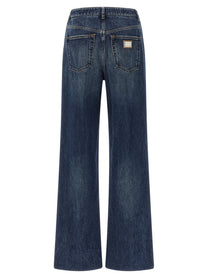 Dolce &amp; Gabbana Plaque Jeans Blue