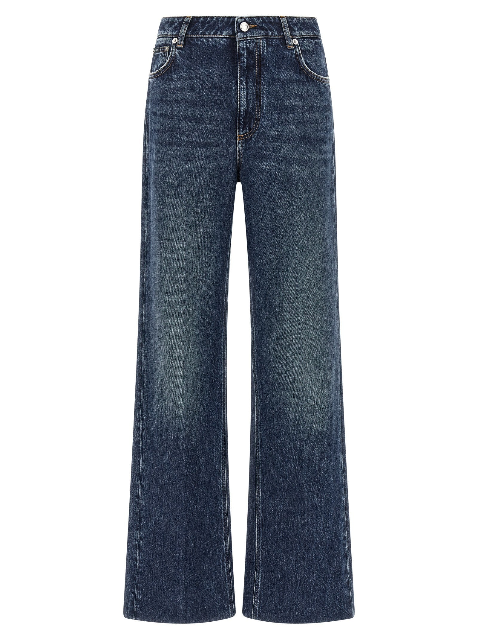 Dolce &amp; Gabbana Plaque Jeans Blue