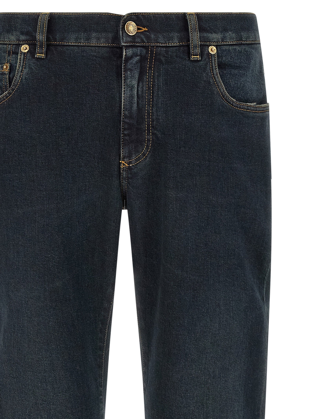 Dolce &amp; Gabbana Plaque Jeans Blue