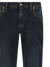 Dolce &amp; Gabbana Plaque Jeans Blue