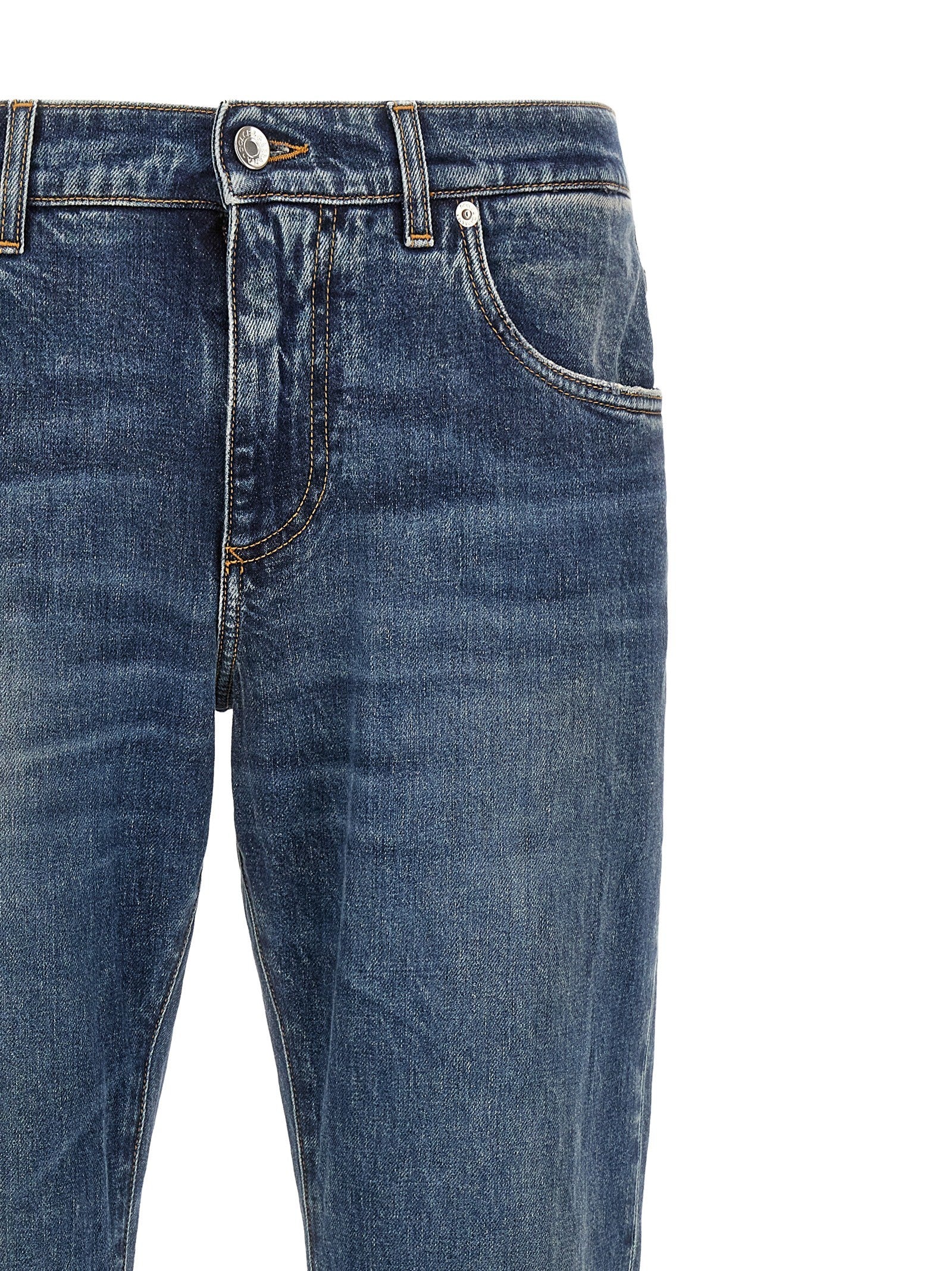 Dolce &amp; Gabbana Plaque Jeans Blue
