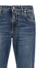 Dolce &amp; Gabbana Plaque Jeans Blue
