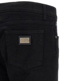 Dolce &amp; Gabbana Plaque Jeans Black