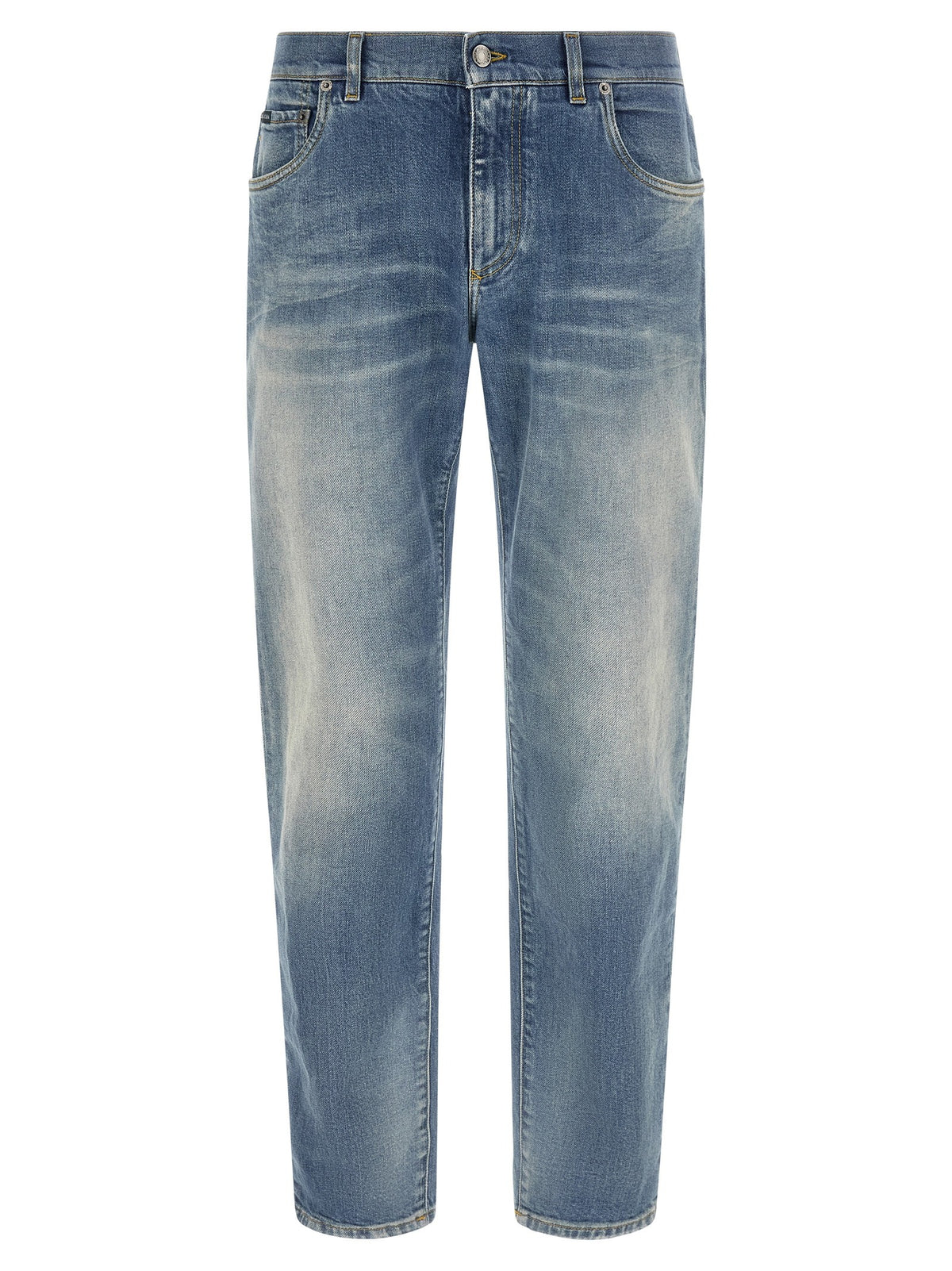 Dolce &amp; Gabbana Plaque Jeans Blue