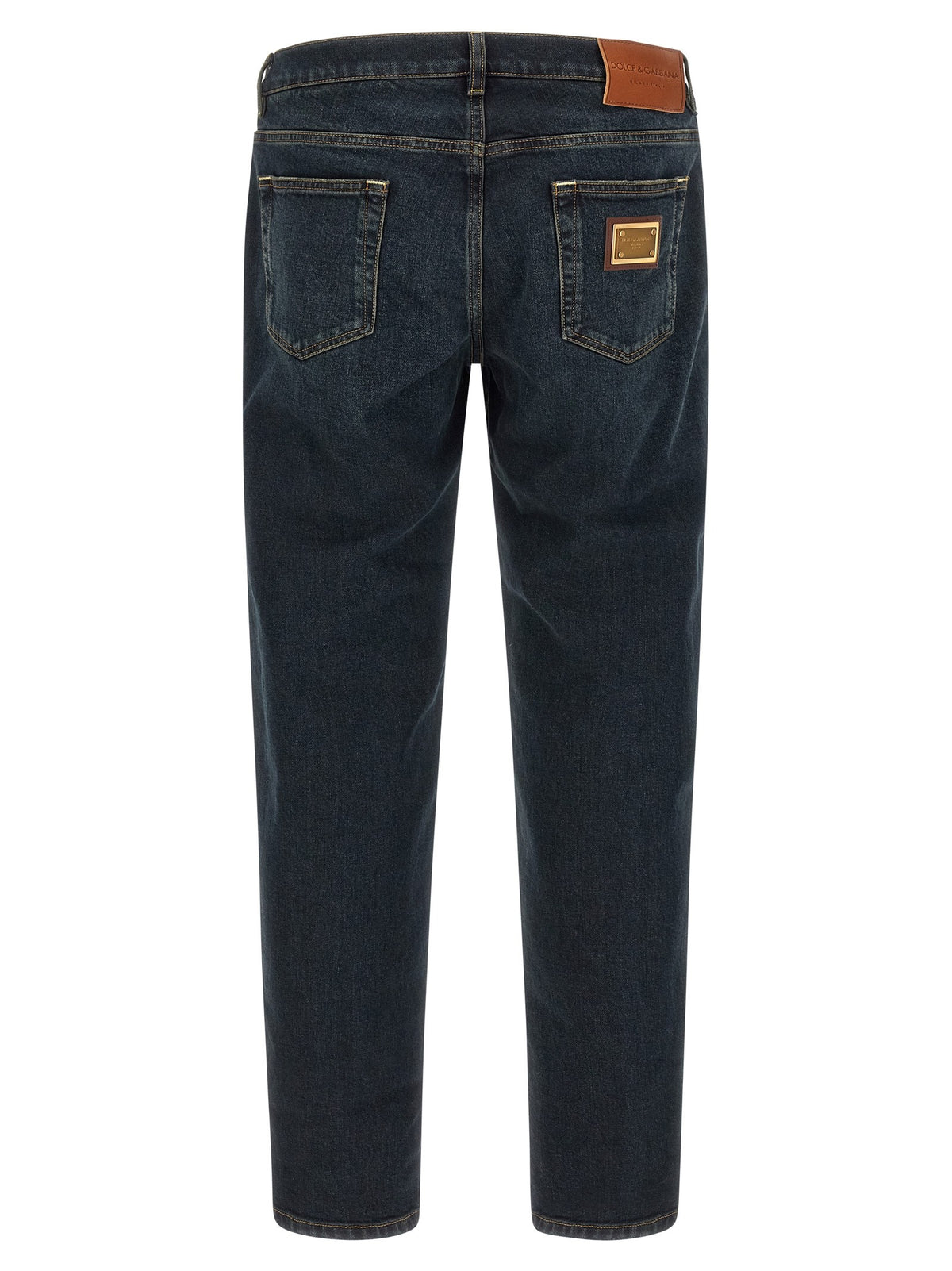 Dolce &amp; Gabbana Plaque Jeans Blue