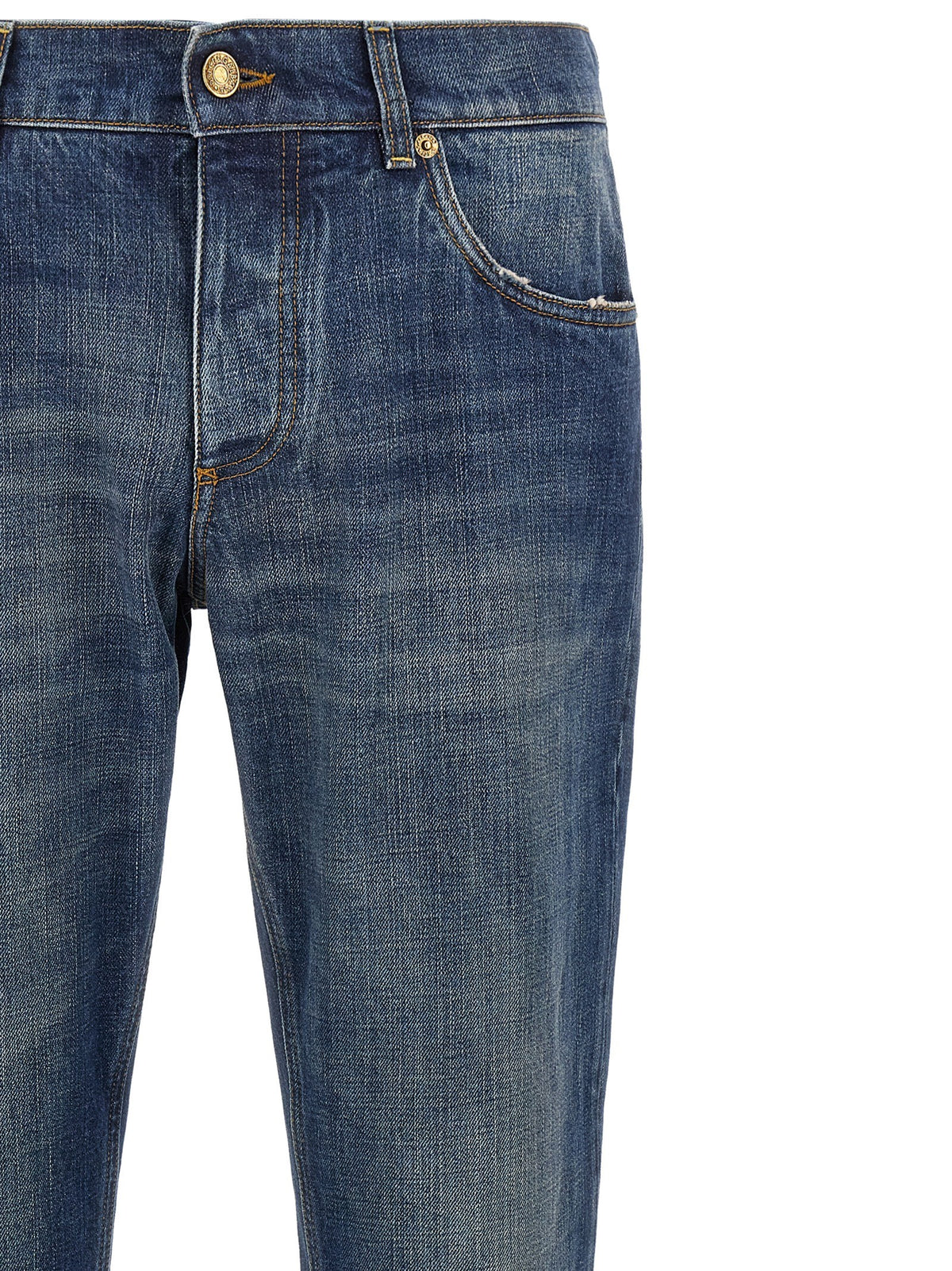 Dolce &amp; Gabbana Plaque Jeans Blue