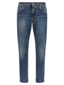 Dolce &amp; Gabbana Plaque Jeans Blue