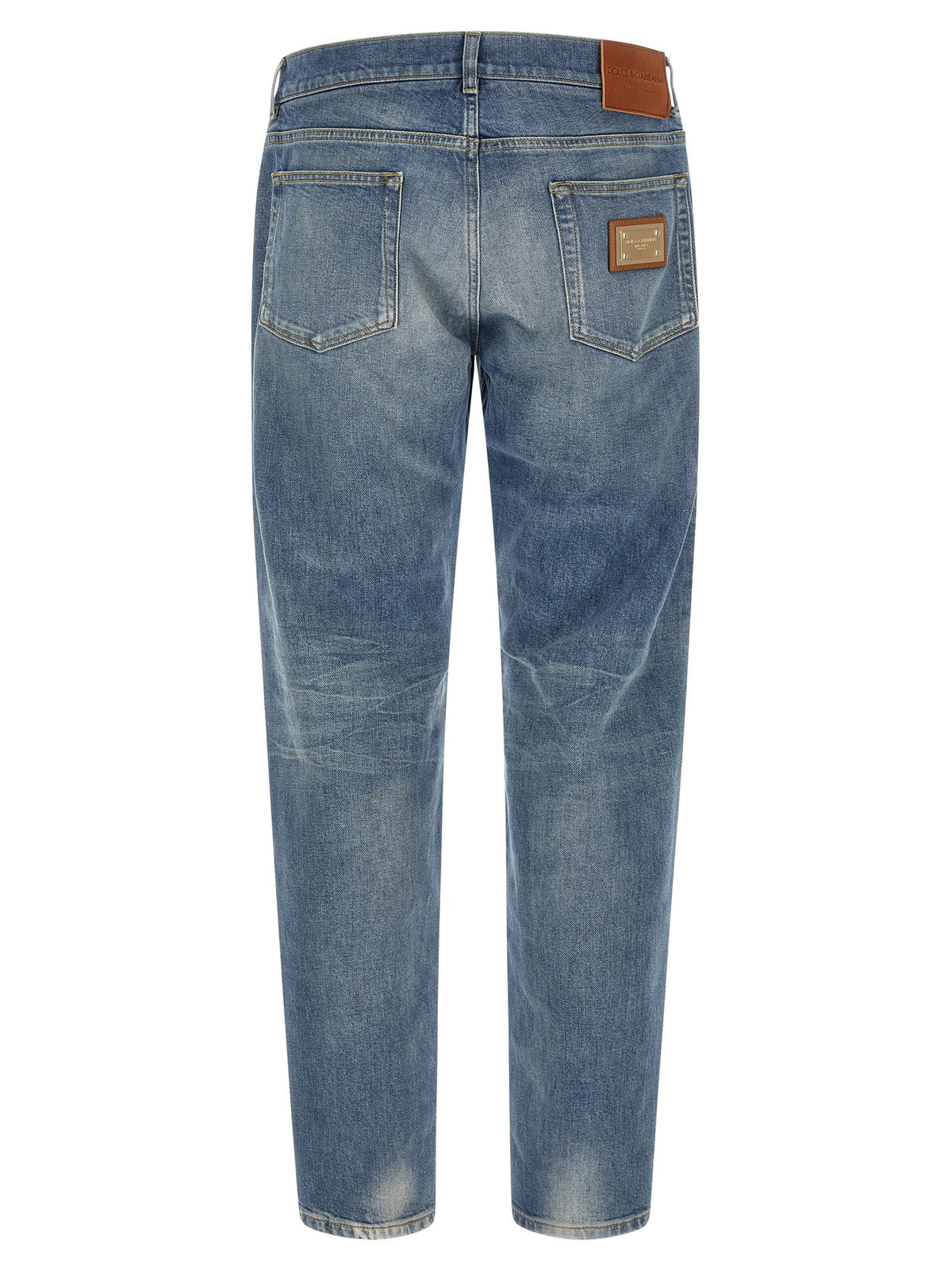 Dolce &amp; Gabbana Plaque Jeans Blue