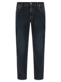 Dolce &amp; Gabbana Plaque Jeans Blue