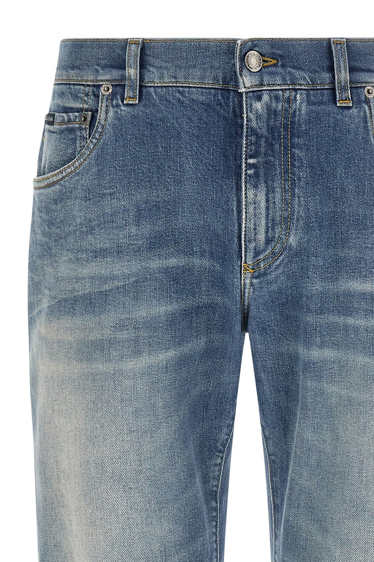 Dolce &amp; Gabbana Plaque Jeans Blue