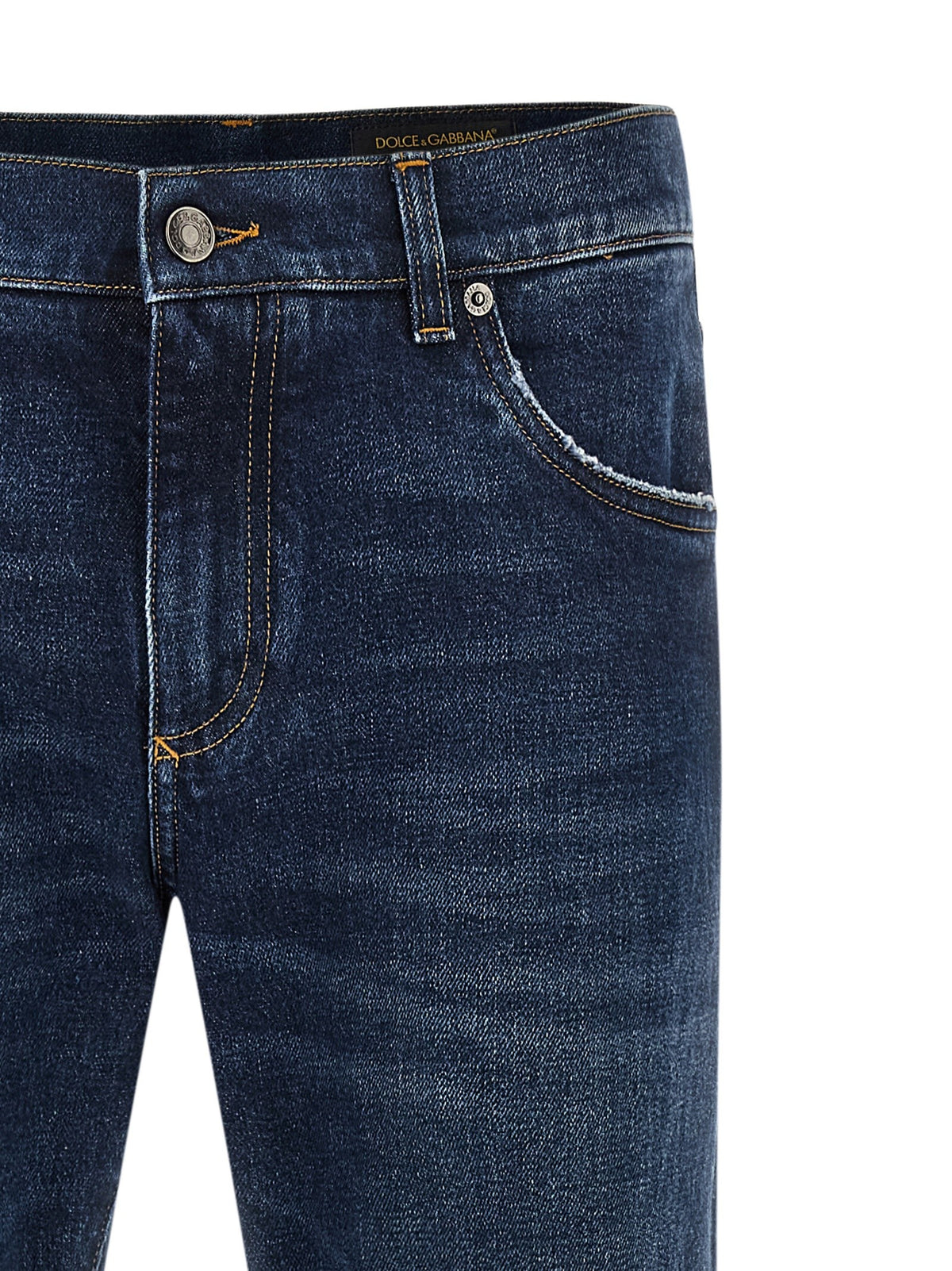 Dolce &amp; Gabbana Plaque Jeans Blue