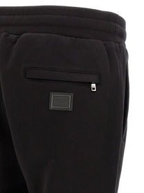 Dolce &amp; Gabbana Plaque Joggers Black