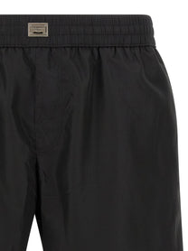 Dolce &amp; Gabbana Plaque Swimsuit Black