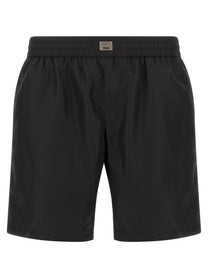 Dolce &amp; Gabbana Plaque Swimsuit Black