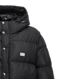 Dolce &amp; Gabbana Plate Down Jacket Black