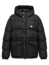 Dolce &amp; Gabbana Plate Down Jacket Black