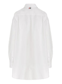 Thom Browne Pussy Bow Blouse White