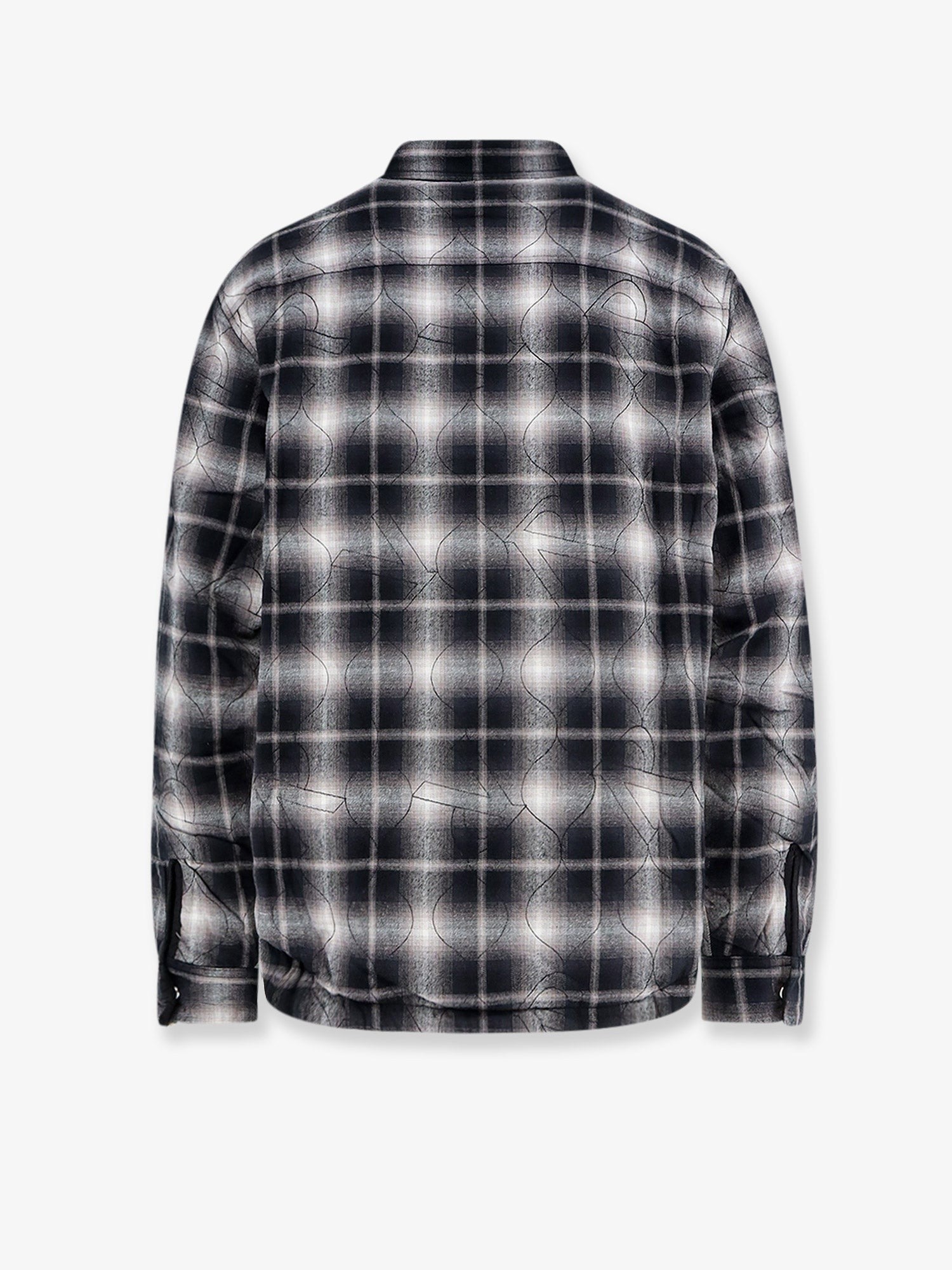 Represent Men's Quilted Shirt Jacket Black