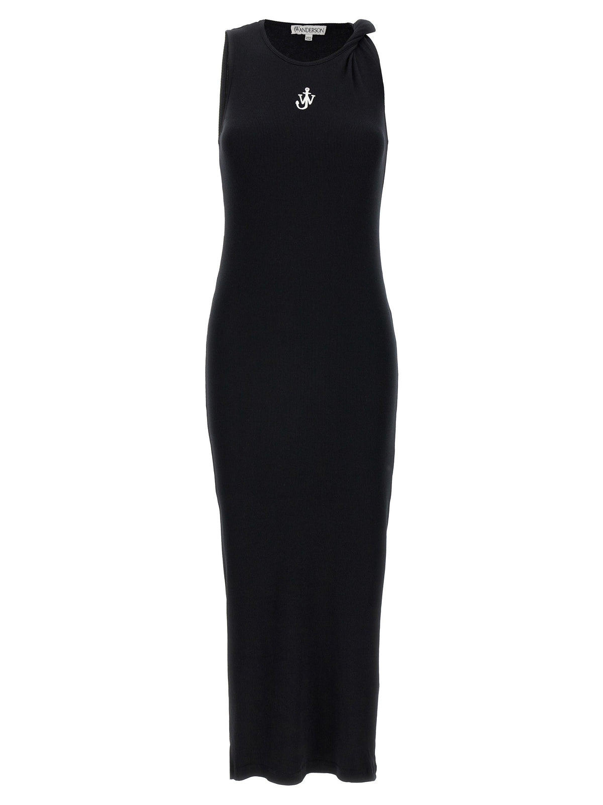JW Anderson Ribbed Dress Black