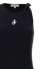 JW Anderson Ribbed Dress Black