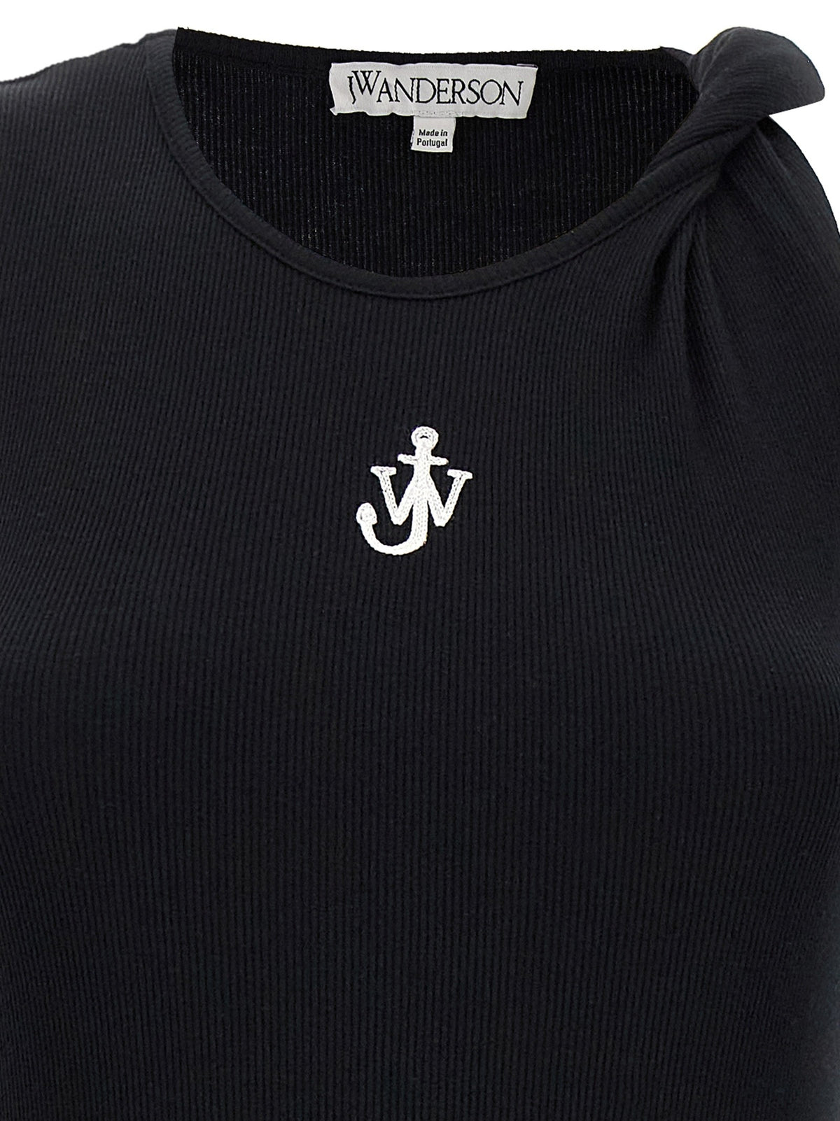 JW Anderson Ribbed Dress Black