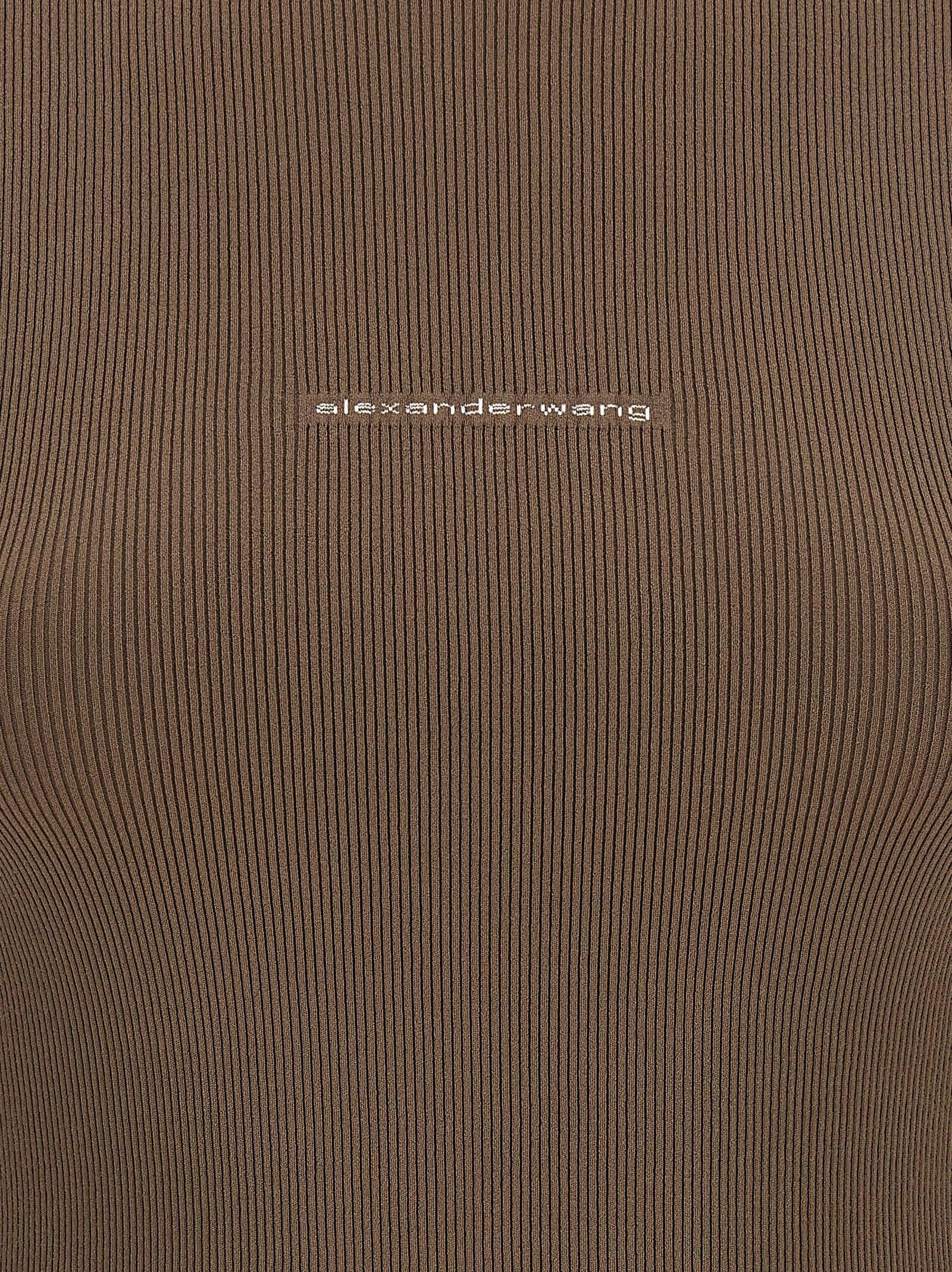 alexanderwang Ribbed Sweater Beige
