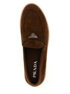 PRADA Suede Loafers Brown, view 4