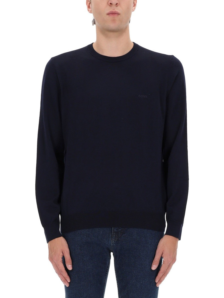 Boss Men's Sweater Blue