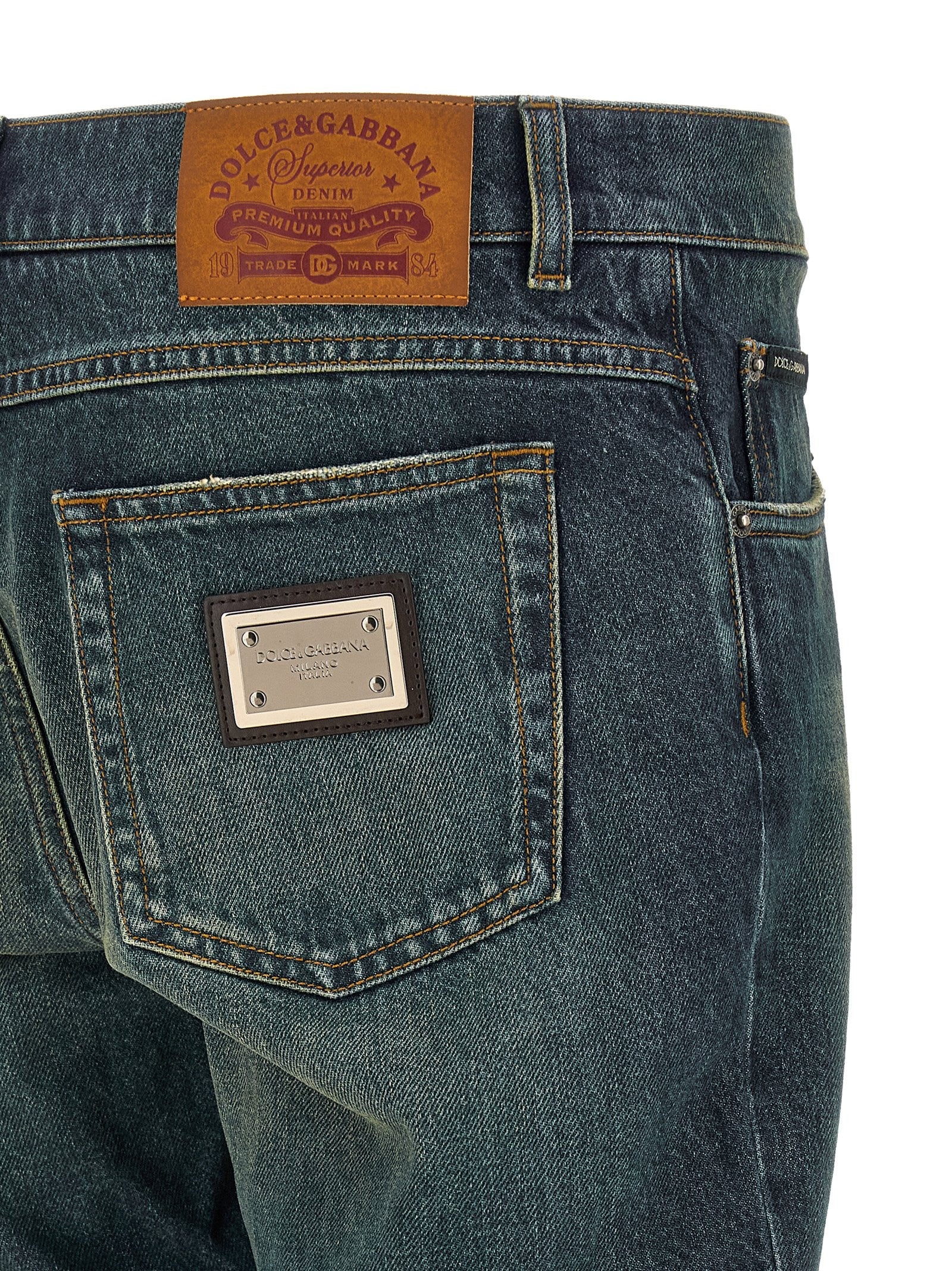 Dolce &amp; Gabbana Tag Jeans Blue