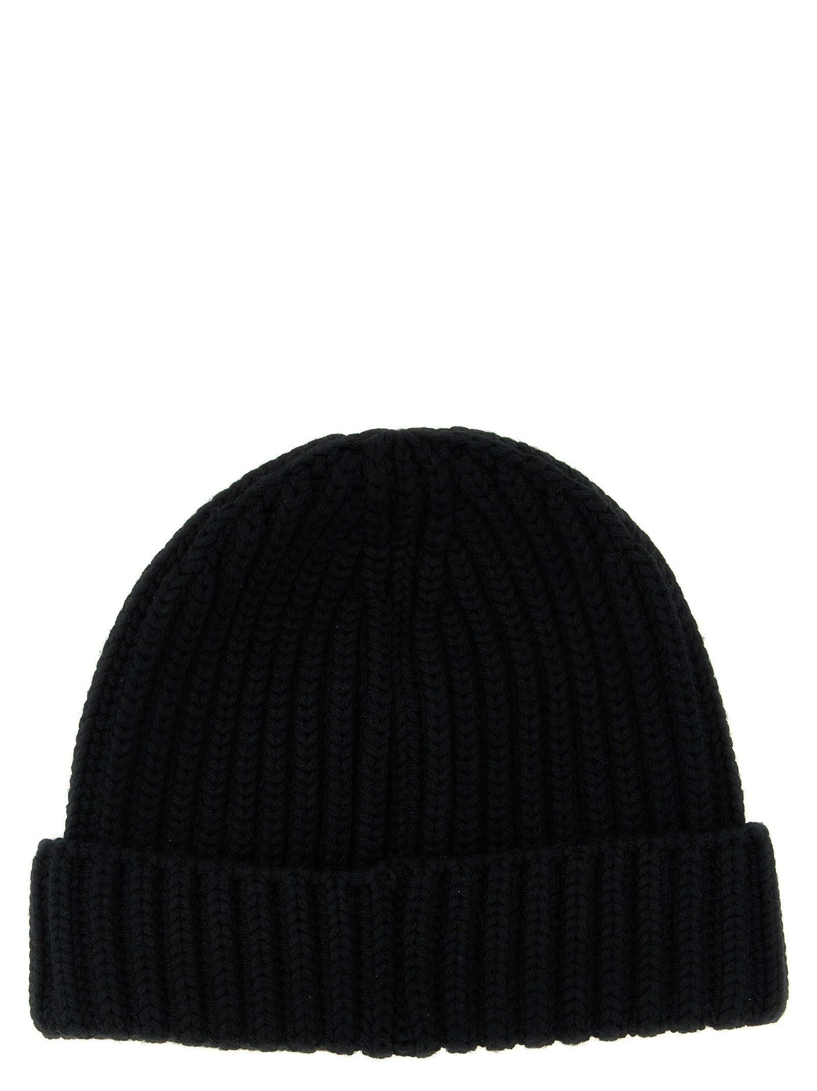 PRADA Triangle Beanie Black