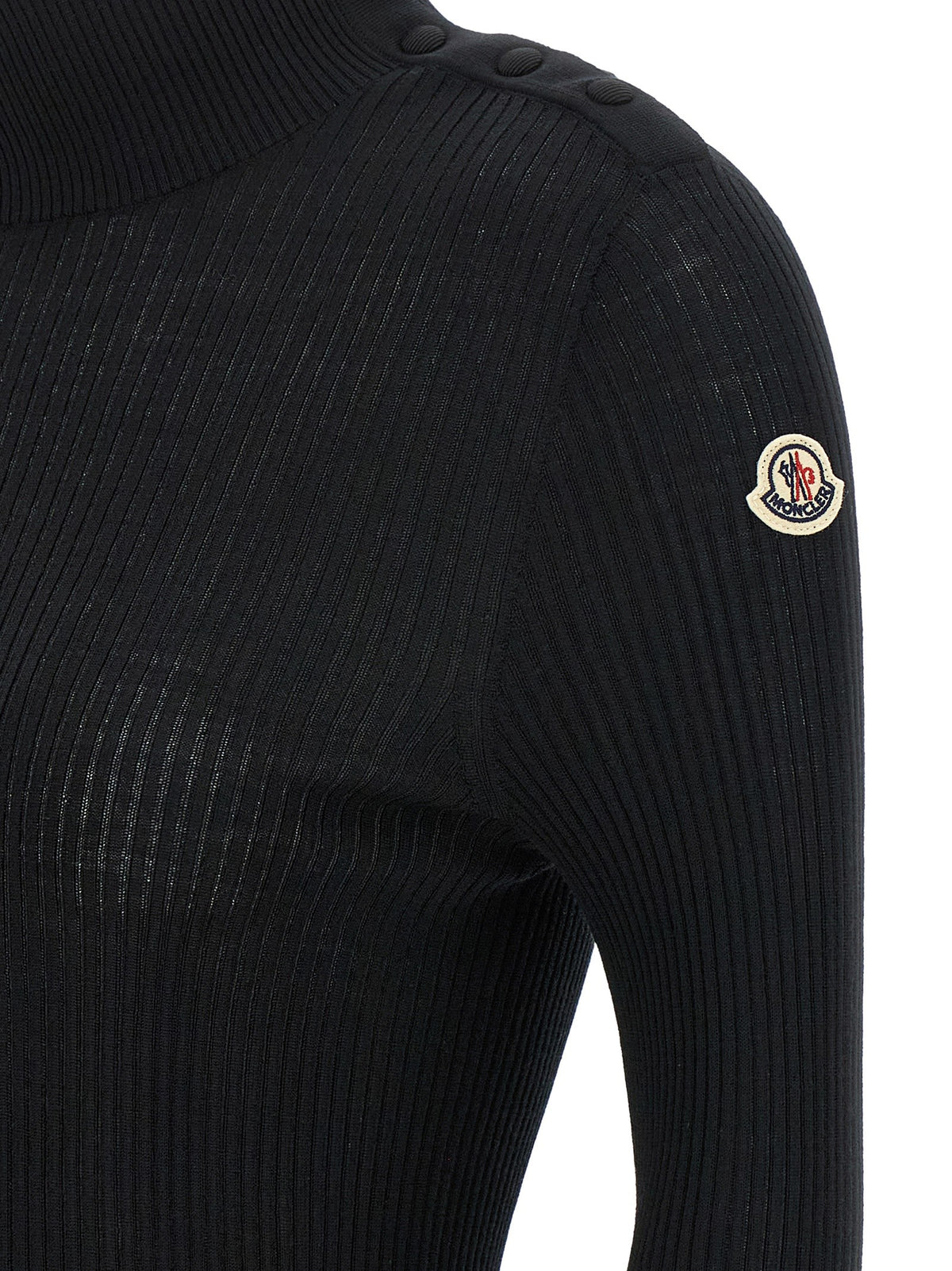 Moncler Turtleneck Sweater Black, view 4