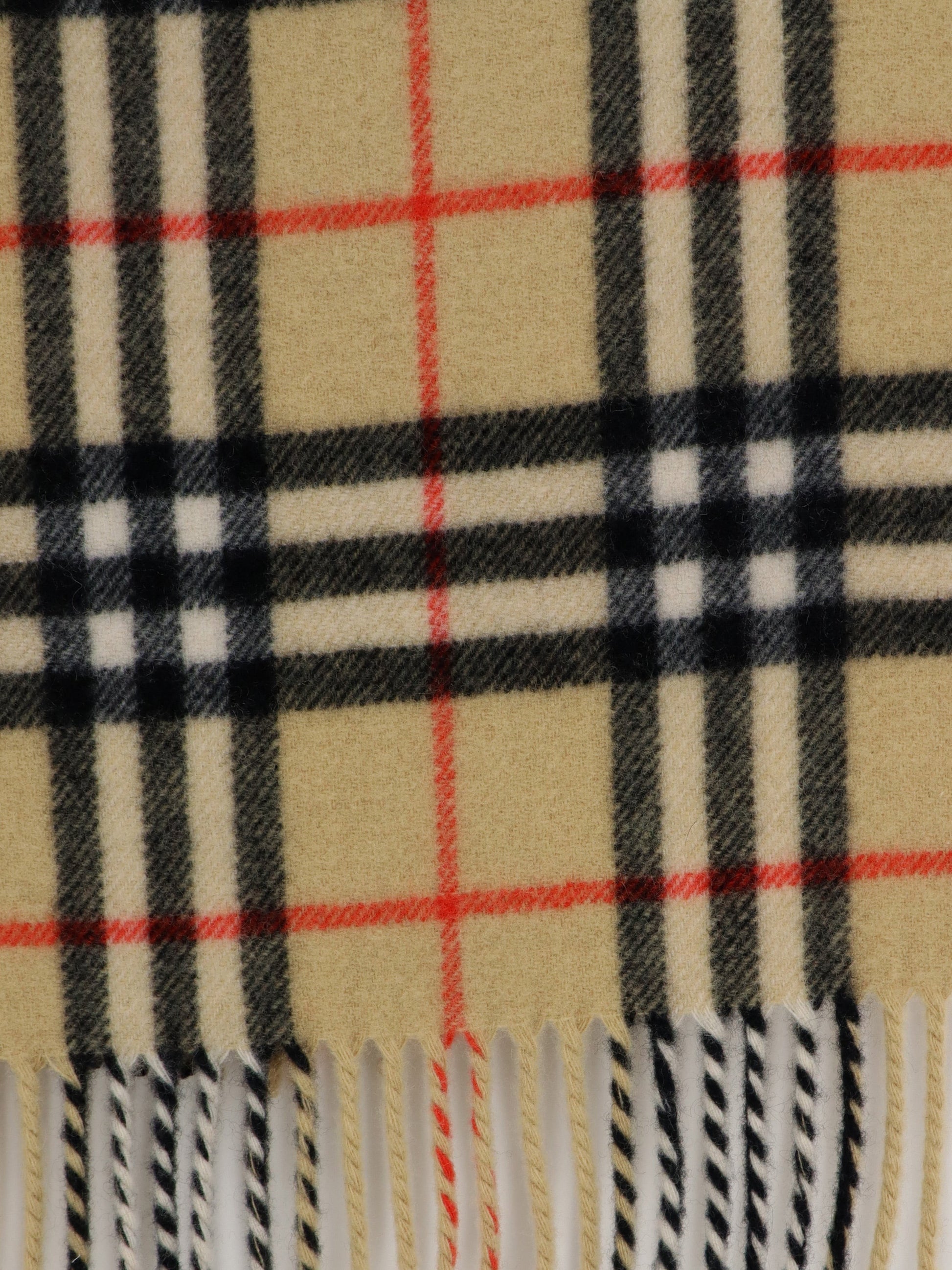Burberry Unisex Lola Medium Check Scarf Beige