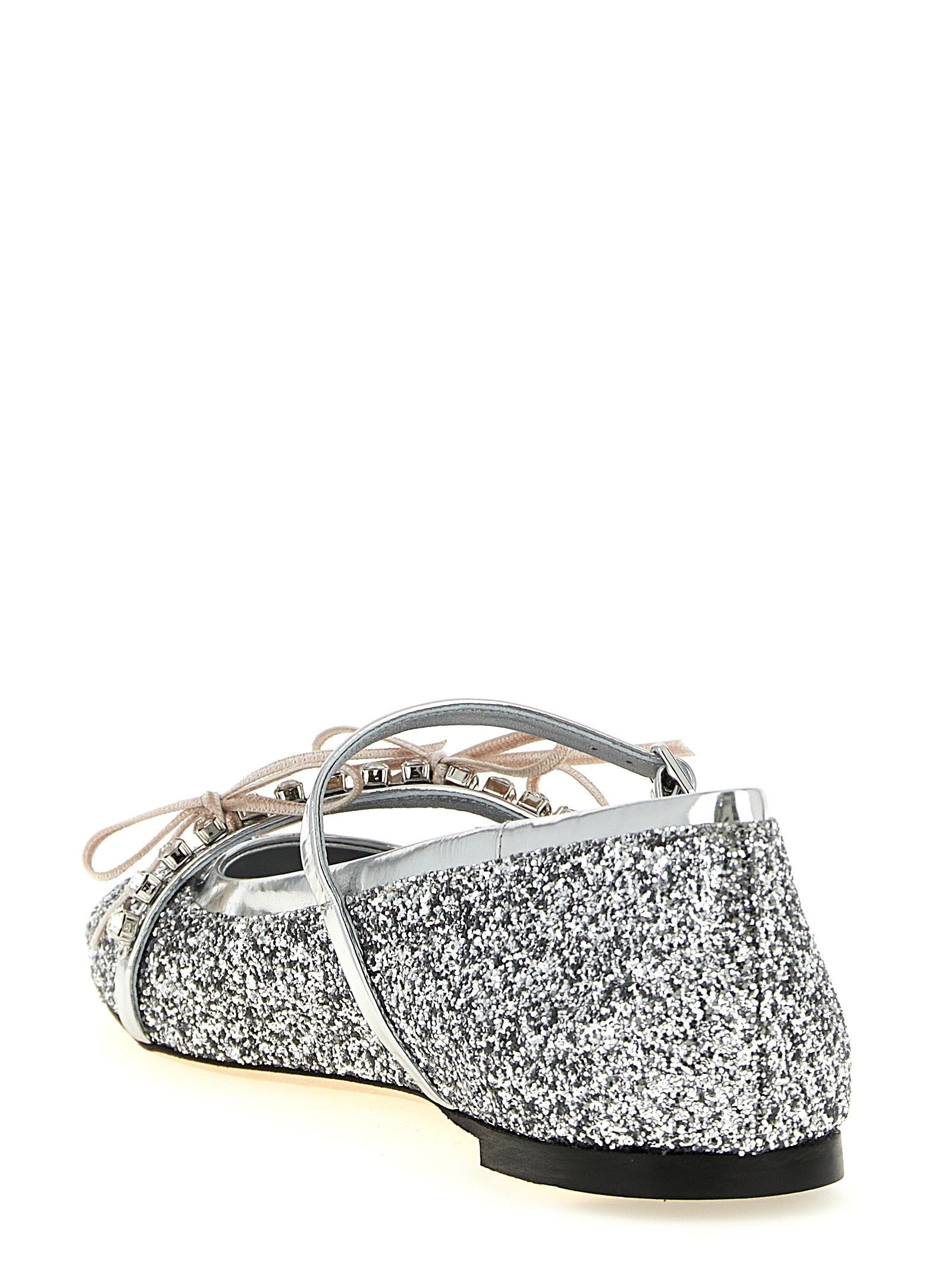 Jimmy Choo Loli Ballet Flats Silver