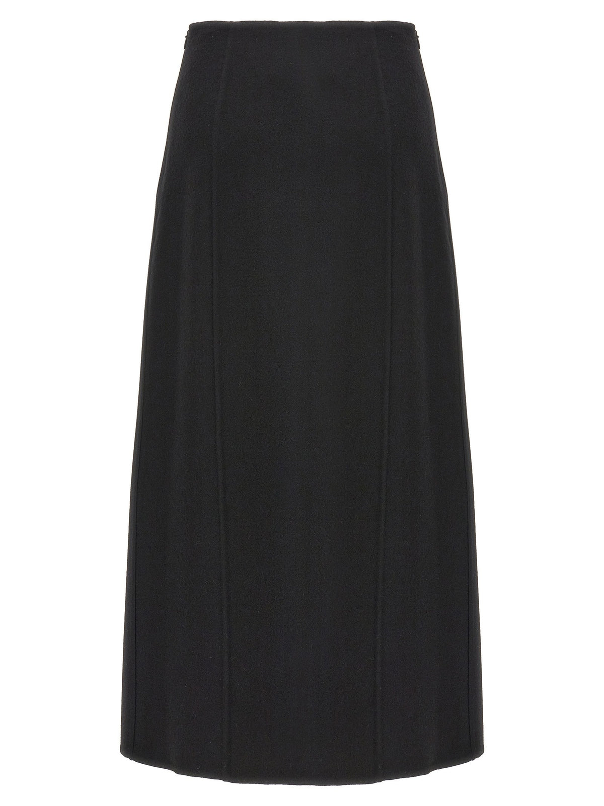Ermanno Scervino Long Cloth Skirt Black, view 2