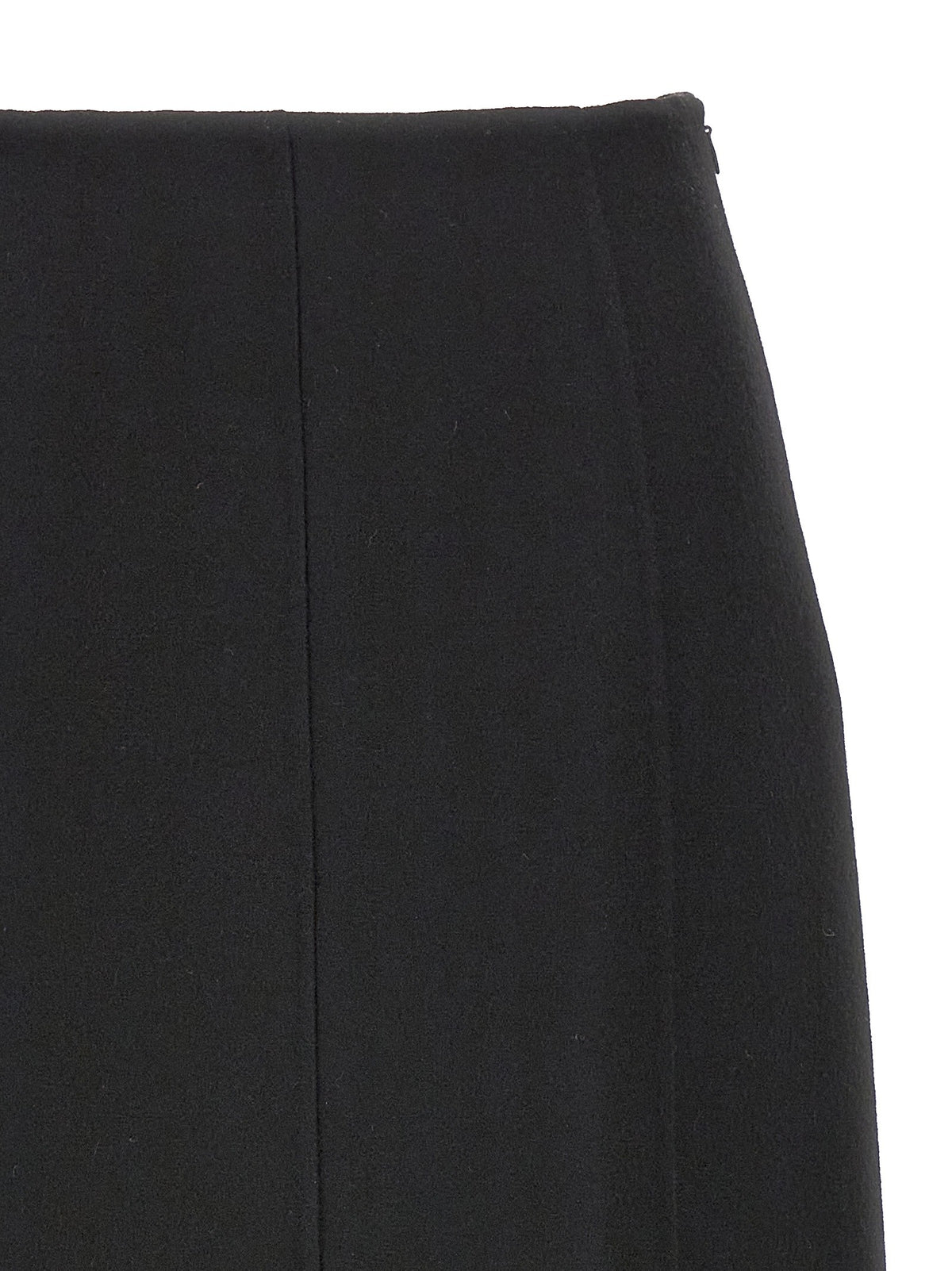 Ermanno Scervino Long Cloth Skirt Black, view 3