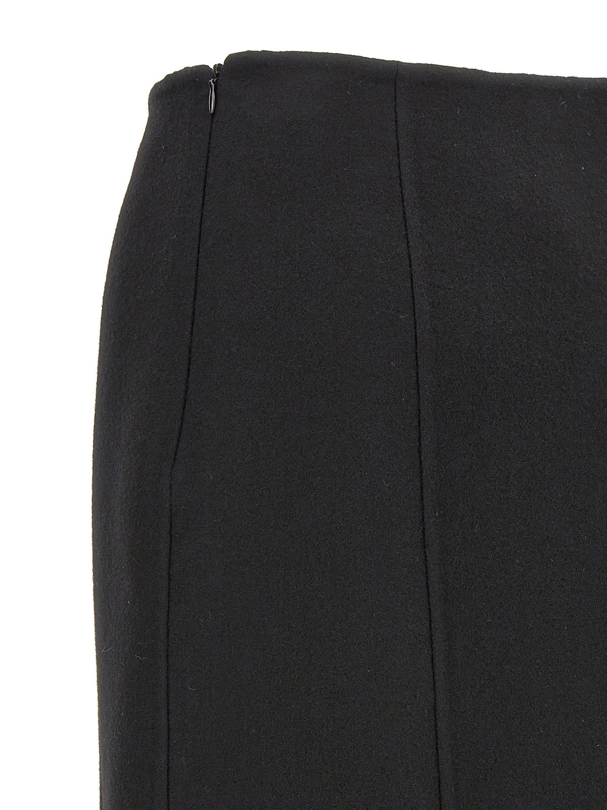 Ermanno Scervino Long Cloth Skirt Black, view 4