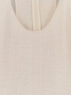 Toteme Women's Long Cotton Dress White, view 3