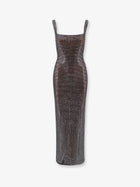 self-portrait Women's Long Dress Grey