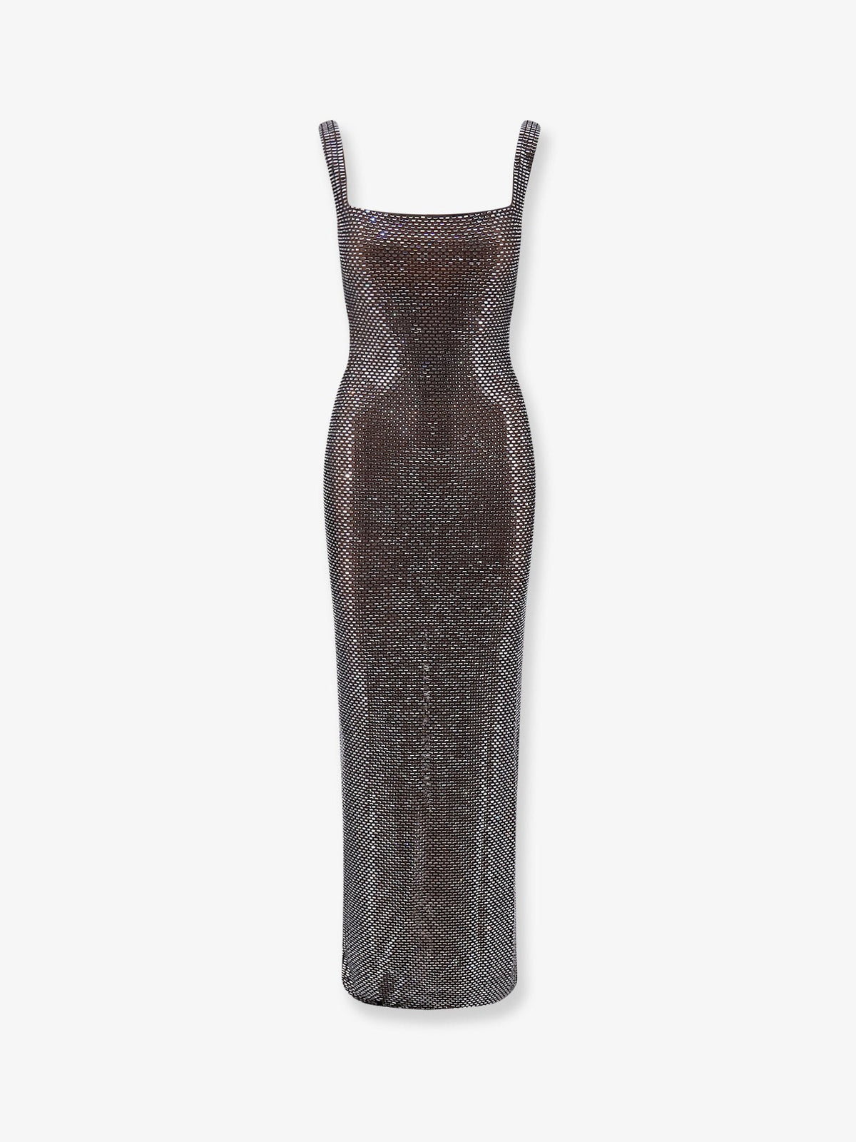 self-portrait Women's Long Dress Grey